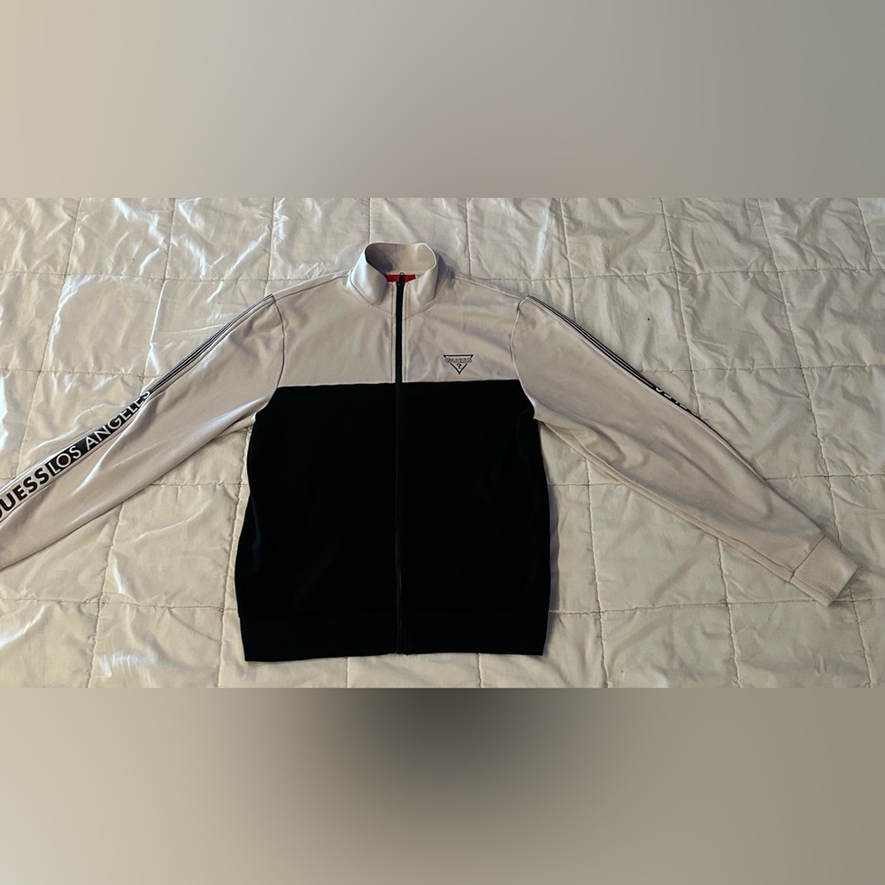 Guess Block Logo Zip Jacket.